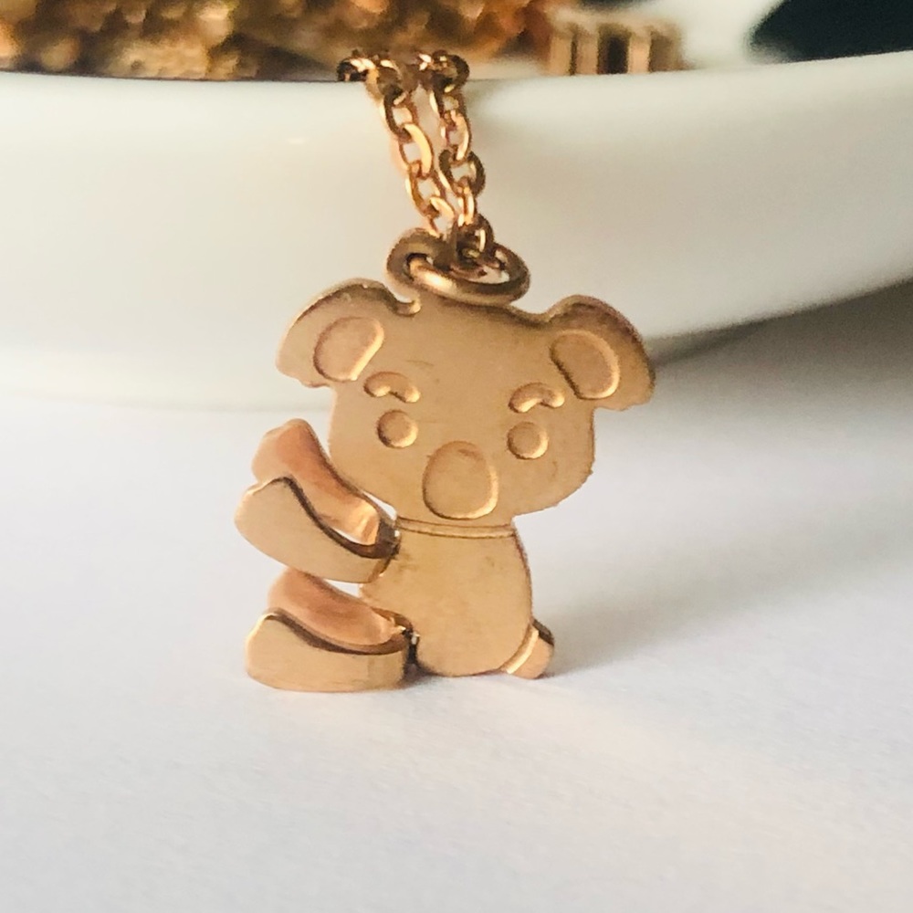 Rose Gold Koala Necklace